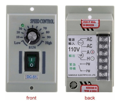 Controlador De Velocidade De Motor Dc Ajustável 24v-90v