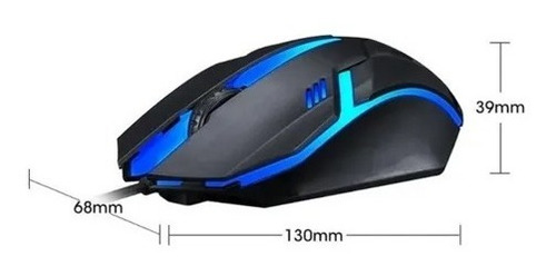 Mouse Óptico Gamer Led Iluminado Ratón Usb Alámbrico Juegos