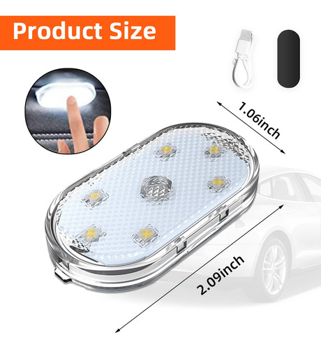 Luces Led Interiores Automóvil, Recargables Usb, Accesorios
