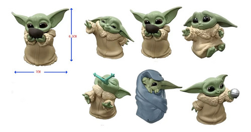 Set 6 Figuras Baby Yoda Star Wars Bebé Yoda De Colección