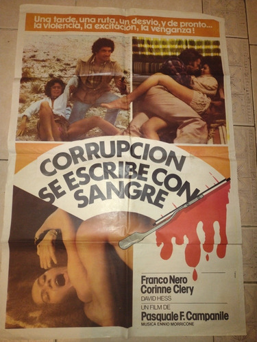 Corrupción Se Escribe Con Sangre//poster Gigante De Cine