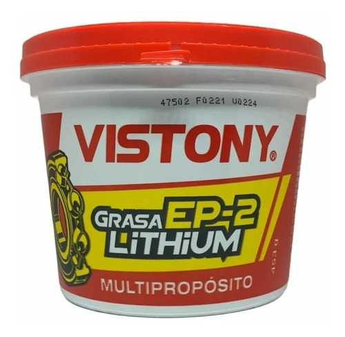 Grasa Rodamientos Multiproposito Ep2 Roja 453 G Vistony 