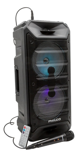 Parlante Karaoke Bt Doble 6,5 Pulgadas 760bk Philco