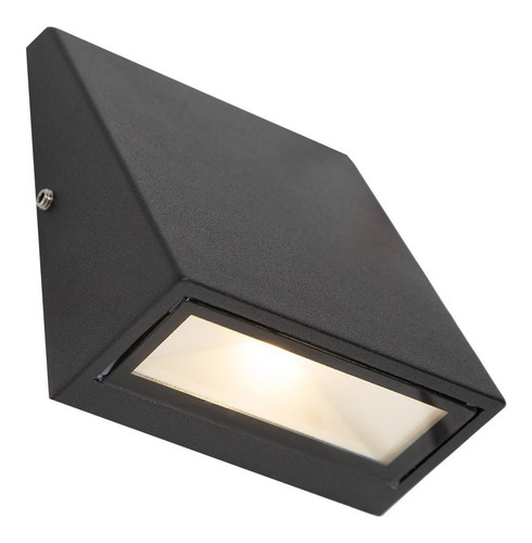 Aplique Pared Moderno Exteriores Negro Luz Led 3w Lumimexico 04824-2