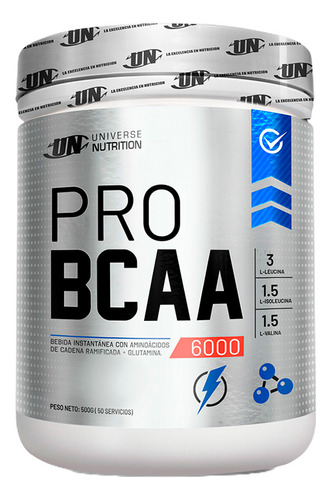 Aminoácidos Universe Nutrition Pro Bcaa 6000 500gr