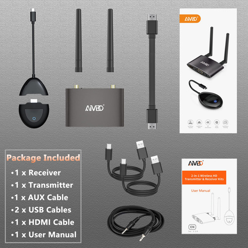 Transmisor Y Receptor Hdmi Inalámbrico 4k Timbootech