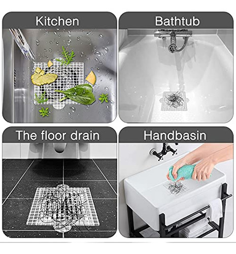 Adhesivos De Malla Removible Para Desagües De Ducha, 25 PuLG