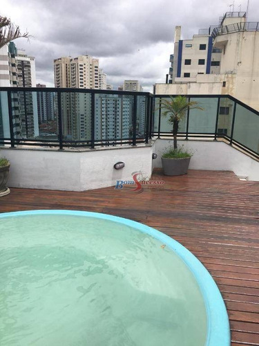 Imagem 3 de 23 de Cobertura Com 3 Dormitórios À Venda, 180 M² Por R$ 1.400.000,00 - Vila Regente Feijó - São Paulo/sp - Co0095