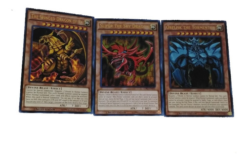 Slifer Obelisco Ra Dioses Originales Legales Yugioh 