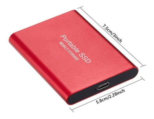 Disco Duro Externo 4 Tb Sdd Portátil Usb 3.1 Tipo C, Azul
