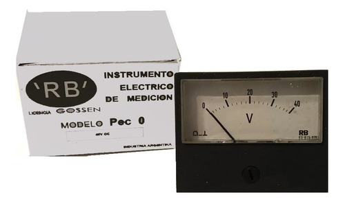 Voltimetro Analogico De Panel Mini 0-40 Volts Cc