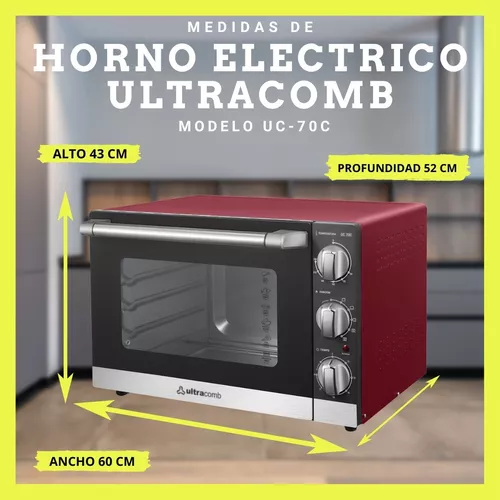Horno Electrico Ultracomb Uc70c 70 Litros Grill Conveccion