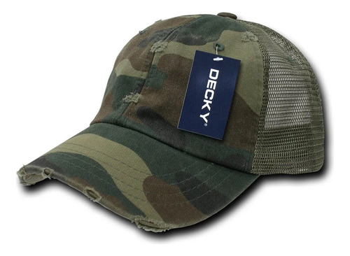 Gorra Trucker Malla Camionero Decky Camuflaje 