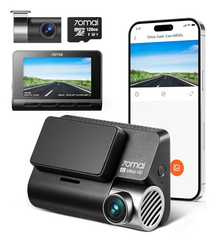Dash Cam 4k Pack Con Wifi, Gps Y Visin Nocturna