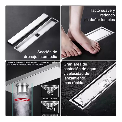 Piso De Baño Ducha Coladera Anti-olor Y Obstrucción