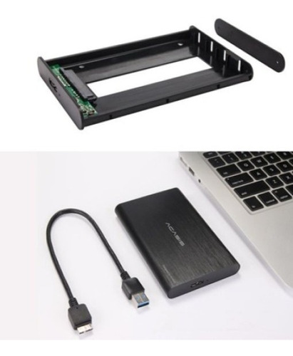 Case 2.5 Sata A Usb 3.0 Acasis De Plastico P/ Windows O Mac