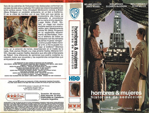 Hombres Y Mujeres Vhs Melanie Griffith Molly Ringwald 1990