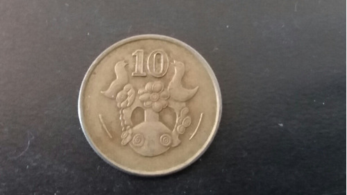 Moneda Chipre 10 Cents 1991 (x468