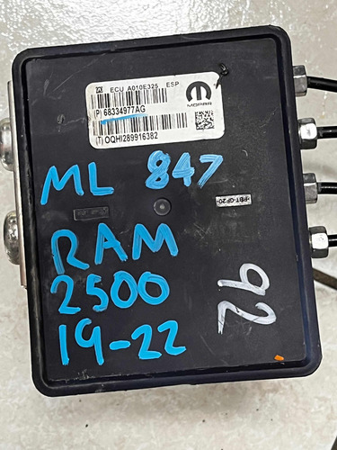 Módulo Abs Dodge Ram 2500 19-22 68334977ag Ml847 (Usado)