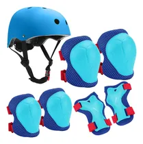 Comprar Conjunto 7p Protección Niños Casco Rodilleras Coderas Pati I