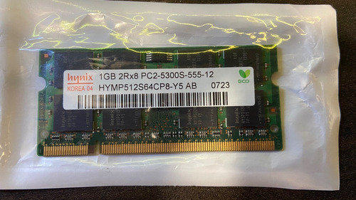 1gb 2rx8 Pc2-5300s Laptop Memoria