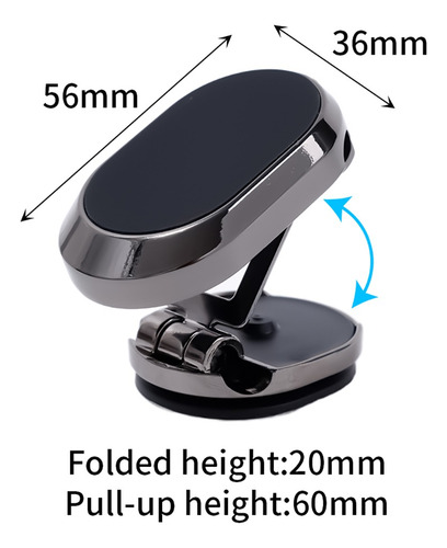 Suporte De Telefone Magnético Dobrável Para Carro Air Vent M