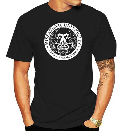 Playera H.p Lovecraft Cthulhu Satanic Miskatonic University