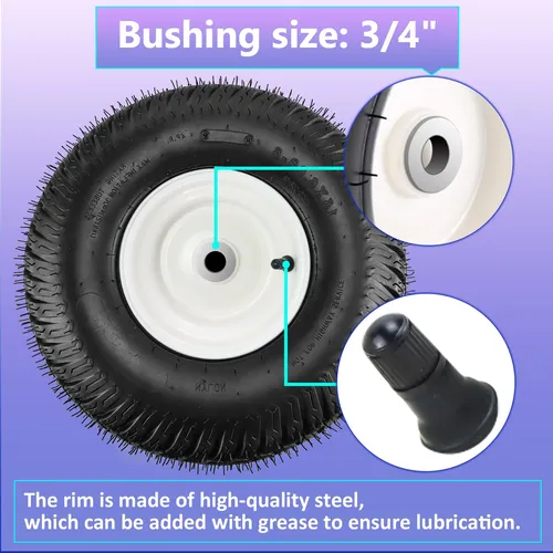 Cenipar Neumatico Y Rueda De Cortacesped De 15 X 6.00 A 6 Pu