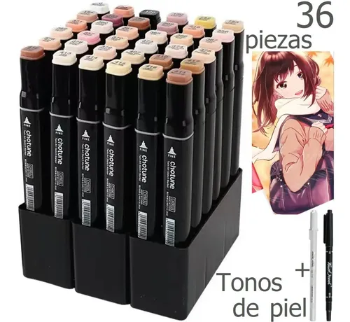Set De 6 Marcadores Promarker Winsor & Newton - Doble Punta, Tonos De Piel #1, Ideales Para Ilustración Y Diseño