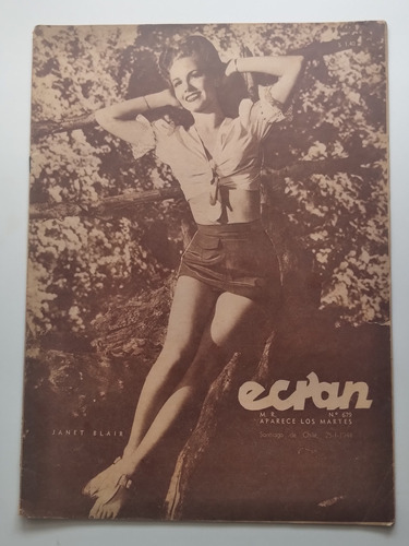 Revista Ecran N° 679 25 Enero De 1944 Janet Blair. J