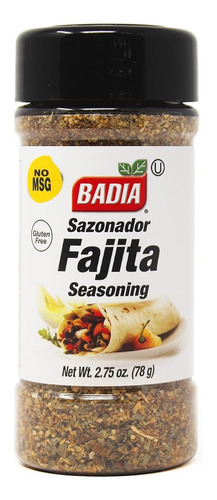 Sazonador Fajita Badia - Libre De Gluten Producto Kosher