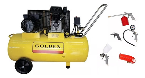 Compresor Goldex 100 Lt. 3 Hp Monofasico