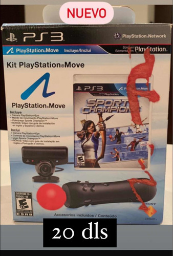 Kit Playstation Move Para Ps3 Nuevo