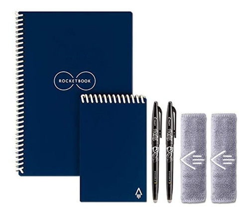 Rocketbook Smart - Cuaderno Reutilizable, Azul Midnight