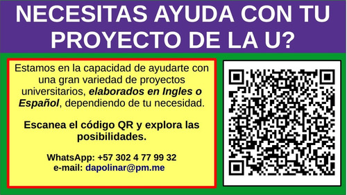 Necesitas Ayuda Con Tu Proyecto De La U?