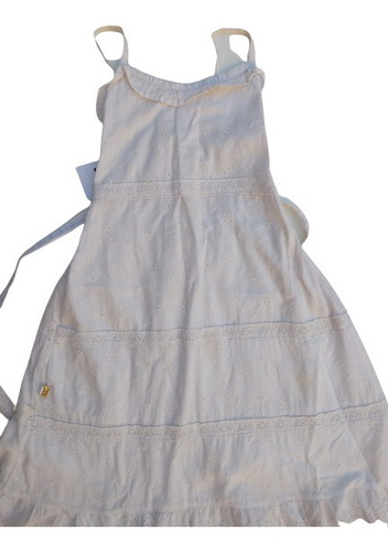 Vestido Nena Verano Fiesta Bautismo Broderie T 4 Impecable