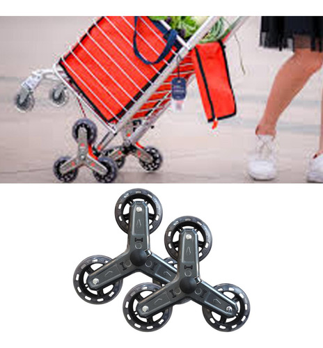 . 2 Piezas Plegables Carro De Comestibles Tri Accesorios De