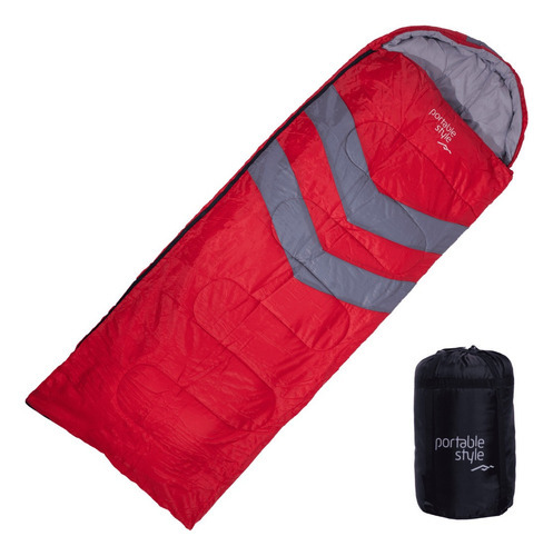 Saco De Dormir Portable Style Térmico Pro Temp 0º Cor Vermelho