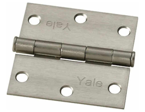 Pack 2 Bisagras Yale 3×3 PuLG Niquel Puertas Y Ventanas