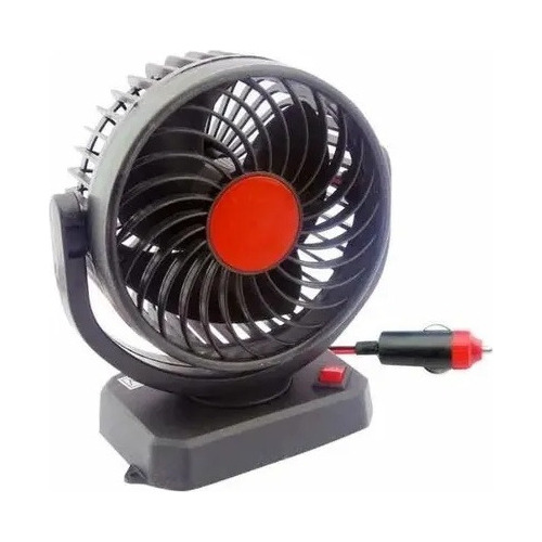 Ventilador Para Carro 2 Velocidades 360 Grado Interuptor On 