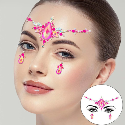 Gemas Faciales Para Festivales De Música, Pegatinas De Joyer