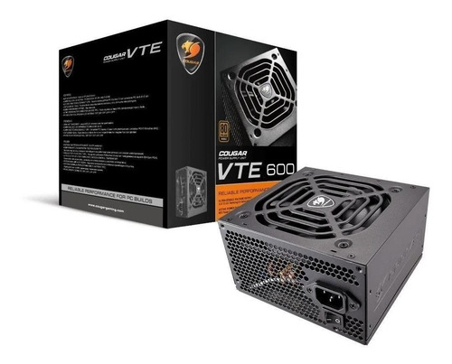 Imagen 5 de 5 de Fuente de poder para PC Cougar VTE Series CGR BS-600 600W negra 100V/240V