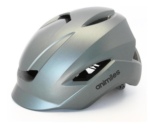 Casco Bicicleta Con Visera Luz Trasera Y Ventilación