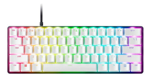 Teclado Gamer Razer Huntsman Mini 60 Special Edition Branco Inglês Internacional