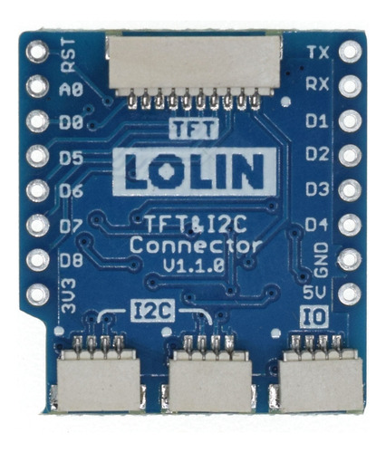 Wemos D1 Mini Tft I2c Connector Shield