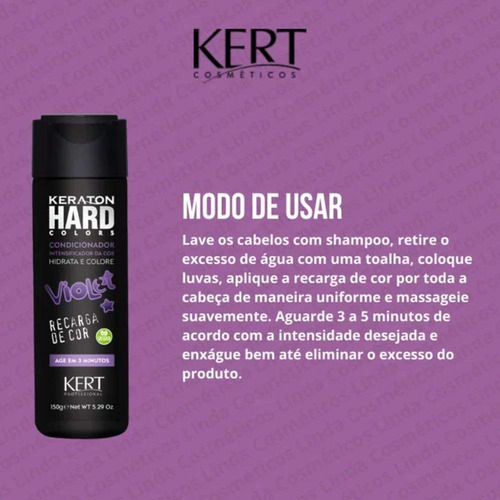 Tonalizante Condicionador Kert Violet Intensificador Violeta