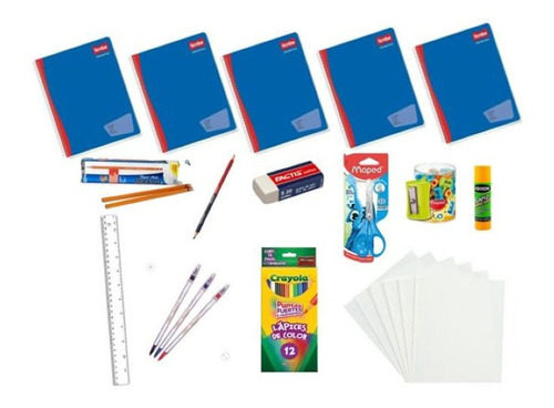 5 Cuadernos Profesionales Scribe + Kit De Utiles Escolares¡¡