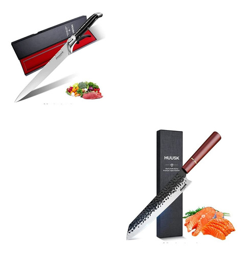 Huusk Knife Japan Kitchen Cuchillo De Chef Profesional Con C