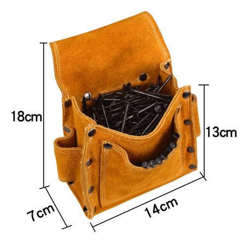 Bolsa Herramientas Con Bolsillo En Cintura Clavo Carpintero