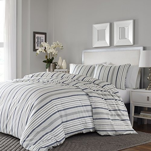 Stone Cottage Conrad Cubierta Del Duvet, Full / Queen, Gris 